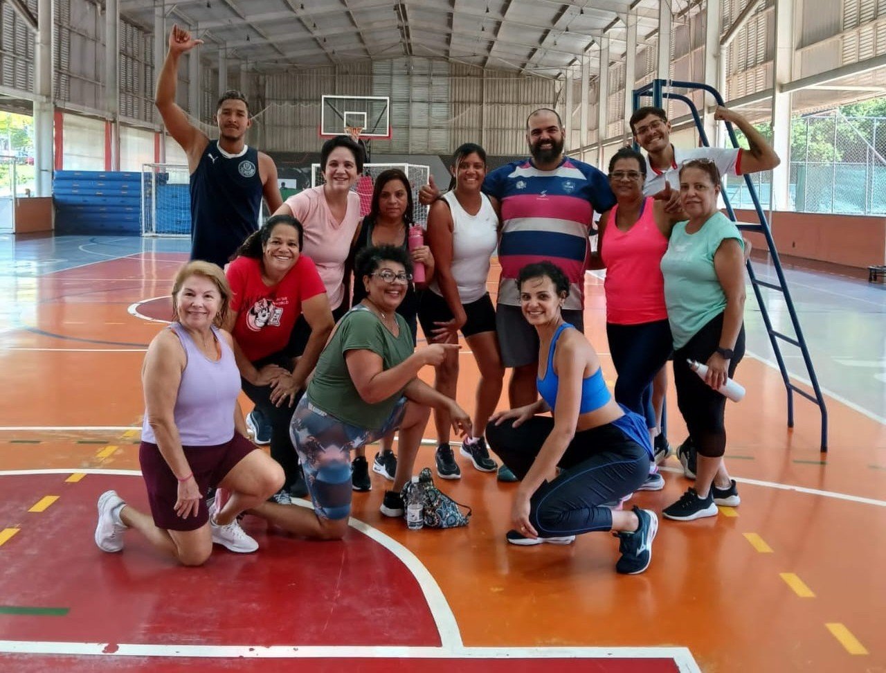 Treino orientado por Samuel Alves