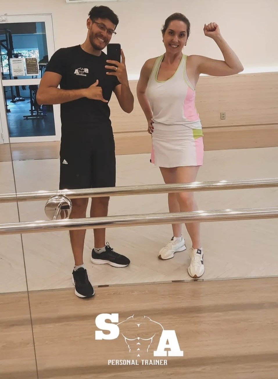 Treino orientado por Samuel Alves